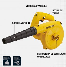 Sopladora Aspiradora 600W STANLEY9